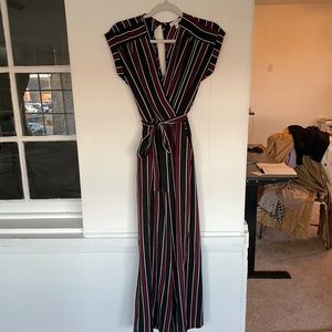 Red and Black Jumpsuit